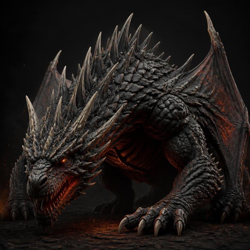 Crawl Dragon — Creature Sculpt by Prabhakaran R